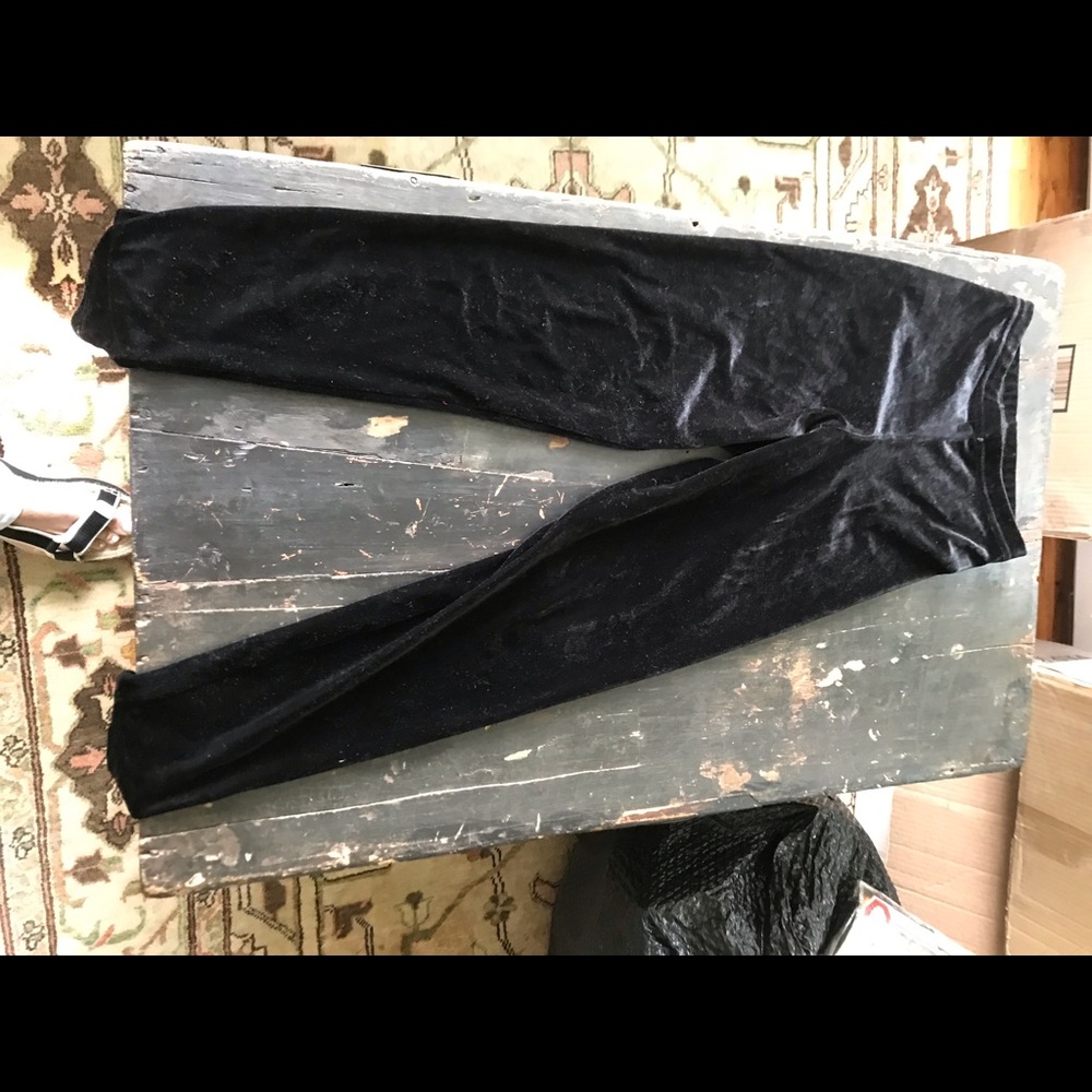 American Apparel black velveteen pants